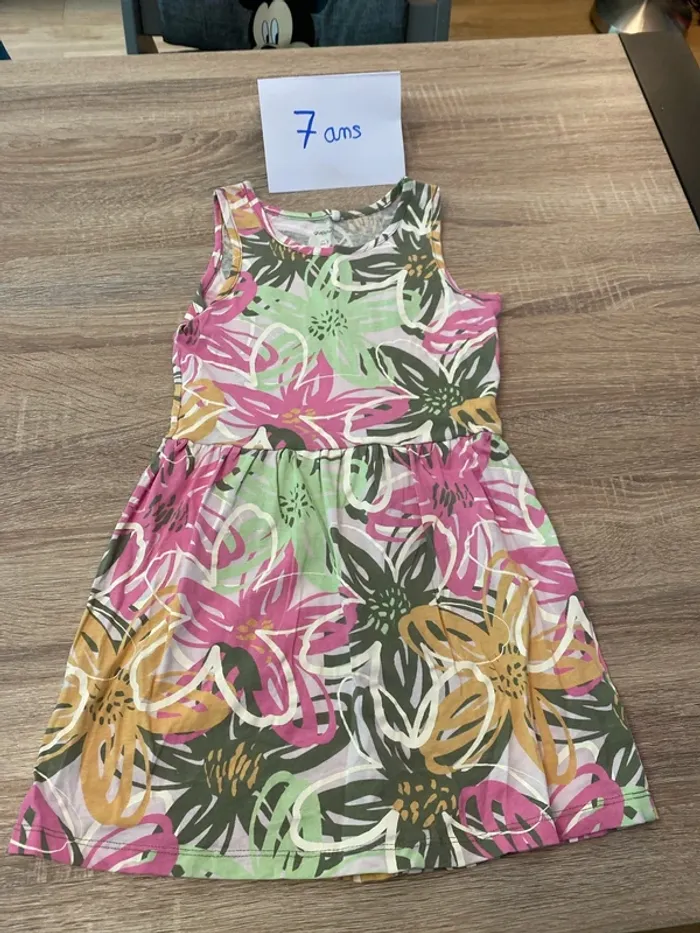 Robe 7 ans sans manche fille - photo numéro 2