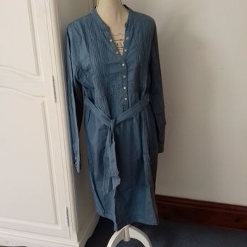 Robe en jean manches longues - Stereo Maman - T.44 - Neuve