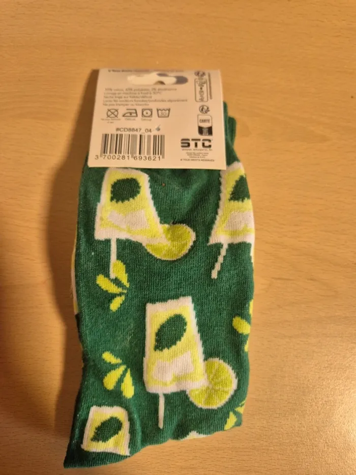 Paire de chaussettes mojito citron - photo numéro 2