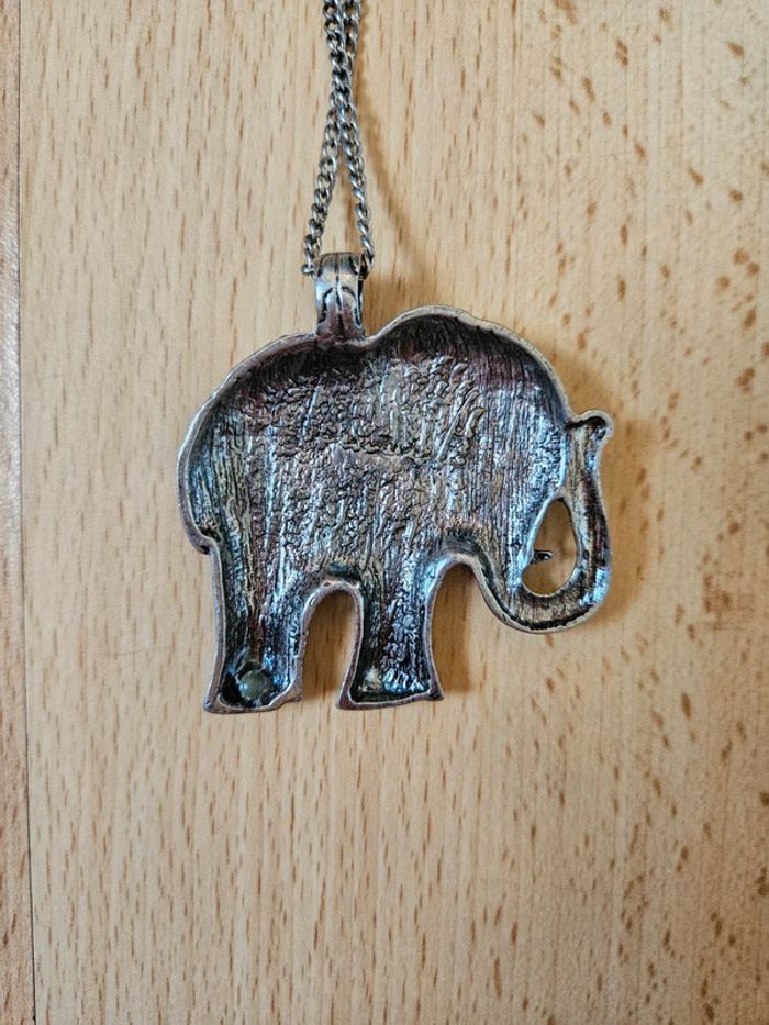 Collier fantaisie éléphant - photo numéro 2
