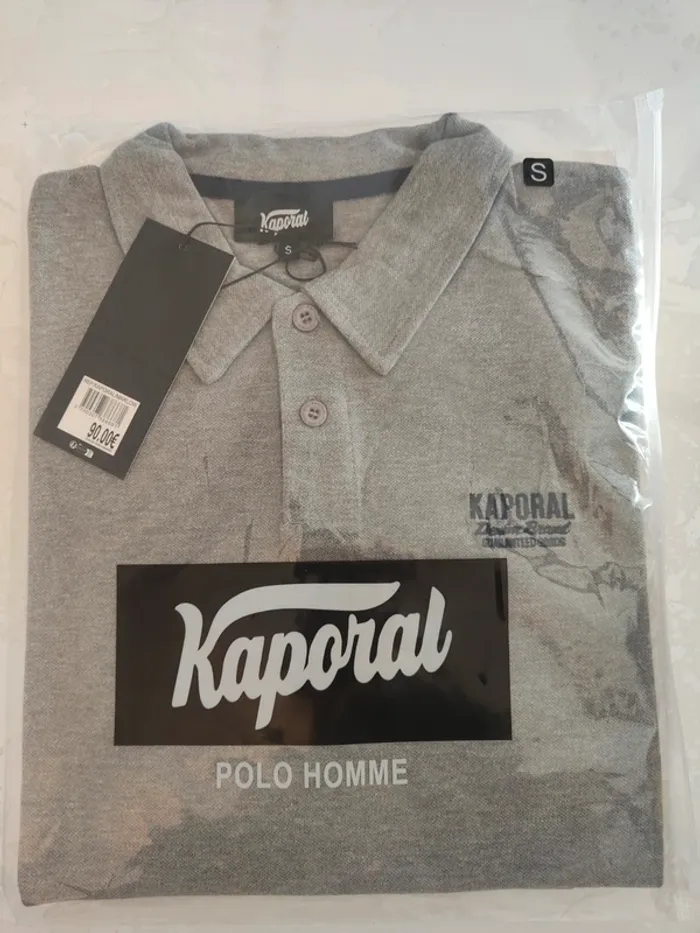 Polo homme Kaporal gris S