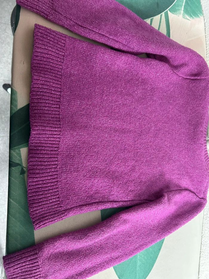 Pull gemo violet taille 8 ans - photo numéro 4