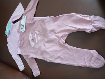 lot 2 pyjamas fille en coton tex baby 54 cm 1 mois