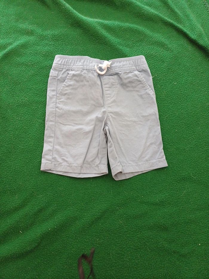 Short bleu gris 12/18 mois