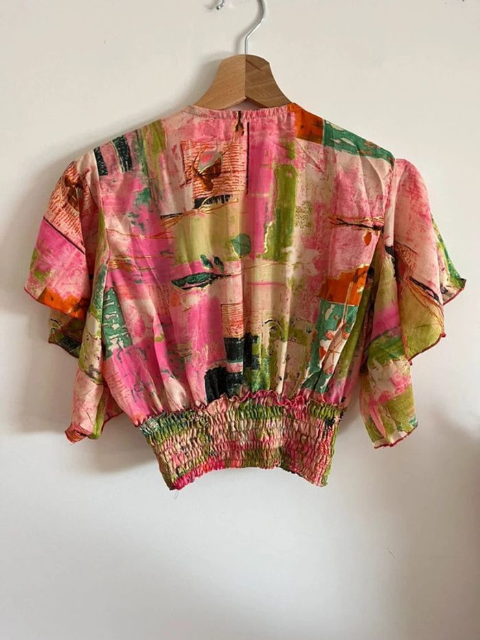 Ensemble d’été crop top + jupe rose - photo numéro 3