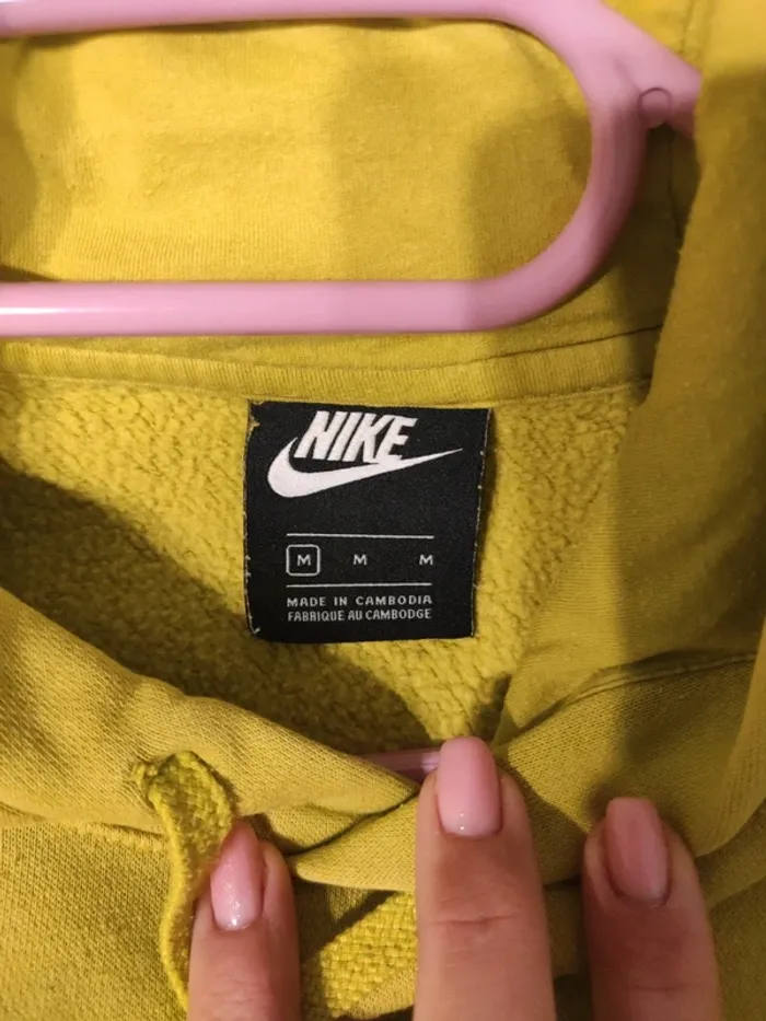 Sweat à capuche Nike vert anis taille M - photo numéro 3