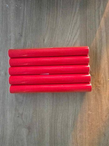 Vinyle permanent rouge pompier pour machine de découpe (5 x 1m)