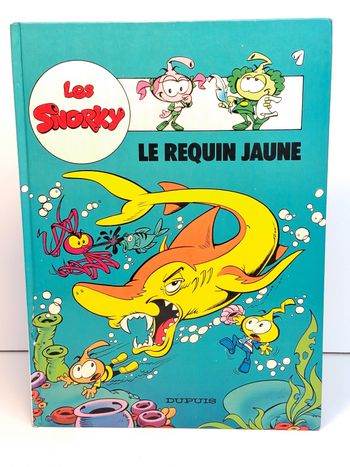 Livre Bande dessinée vintage Les snorky le requin jaune (dépôt légal oct 1986)