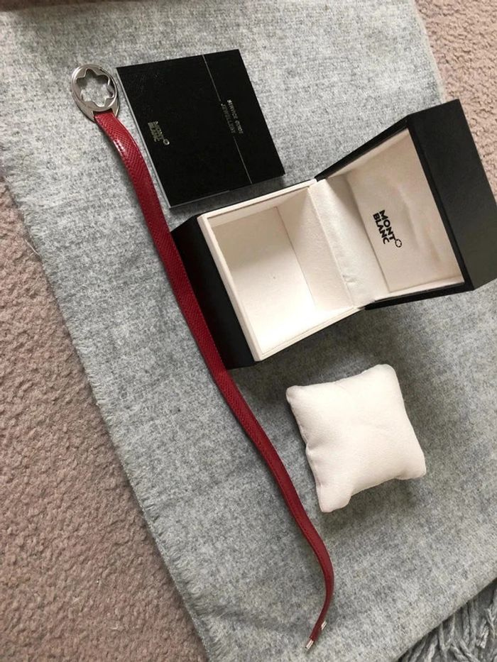 Bracelet en cuir Montblanc neuf - photo numéro 5