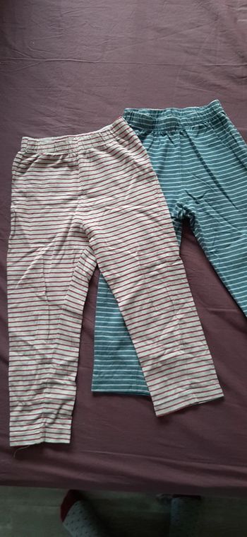 Lot 2 pantalons de pyjama 3 ans
