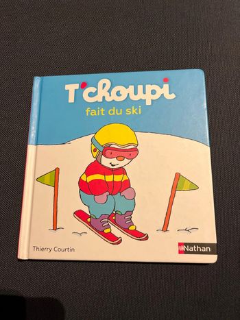 Livre pour enfants tchoupi fait du ski