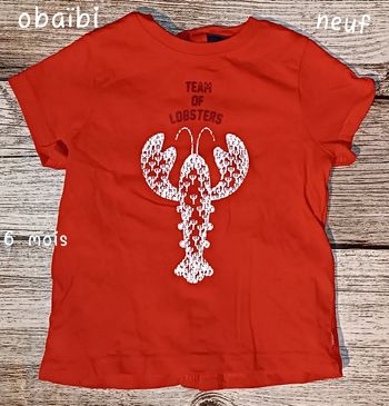 Tee-shirt Obaïbi neuf 6 mois