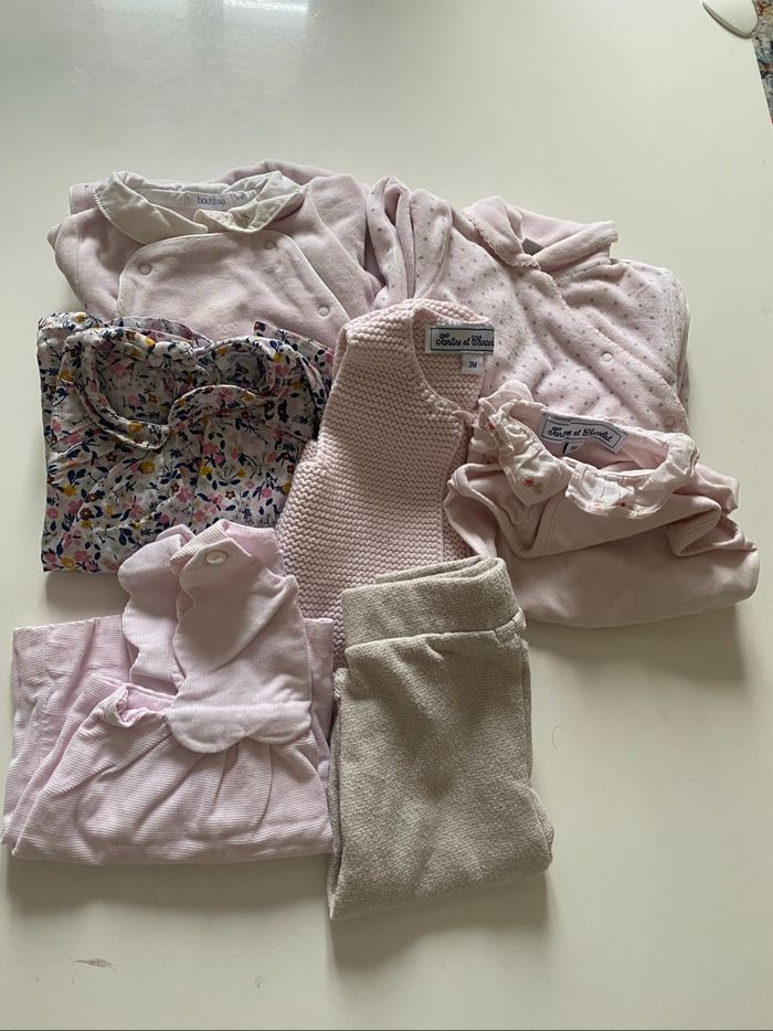 Lot fille 1 mois / 3 mois