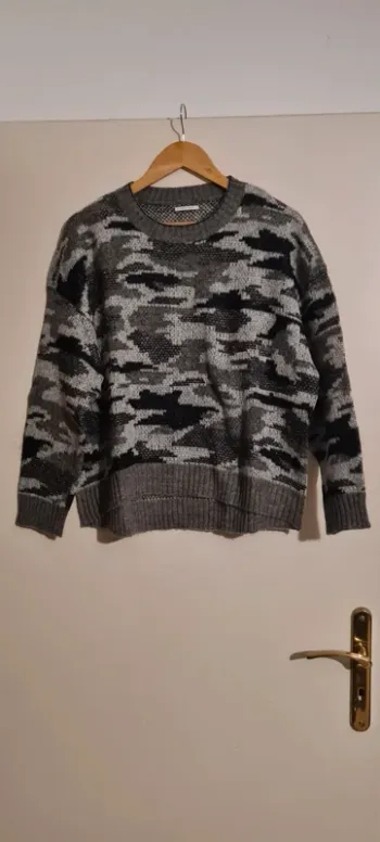 Pull gris à motifs IKKS