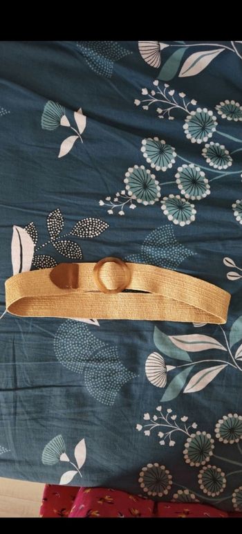 Ceinture en paille tressée femme ~ 97,5 cm