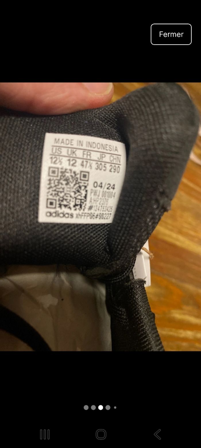 baskets ADIDAS taille 47 1/3 🎁 NEUF 🎁 idée cadeau - photo numéro 4