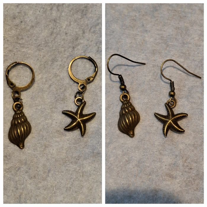 Boucles d'oreilles coquillages