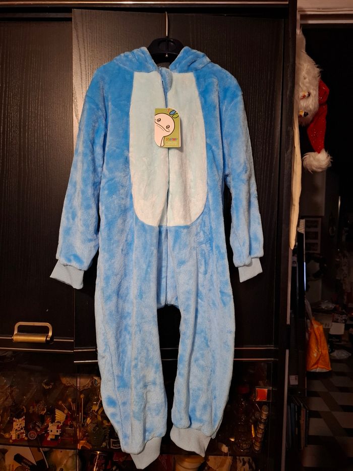 Combinaison grenouillère kigurumi pyjama enfant fille garçon mixte peluche Stitch - photo numéro 2
