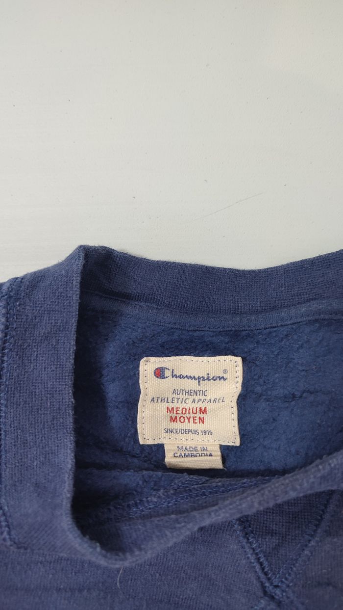 Vêtement Homme Sweatshirts Sweats pull bleu Champion taille M #Retrostreet - photo numéro 2