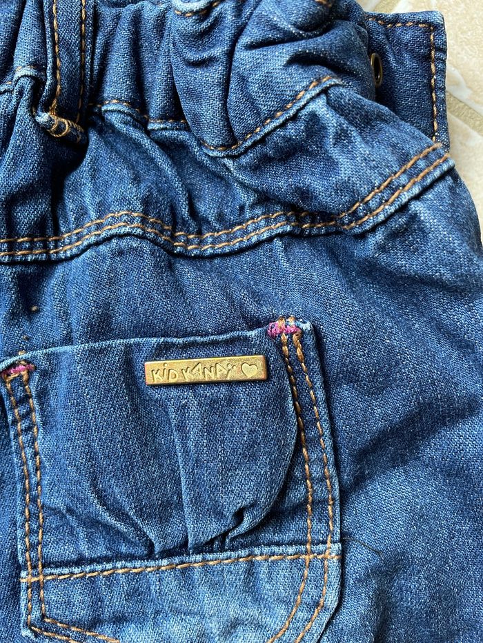 Salopette short en jean - photo numéro 5