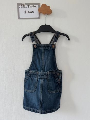 Robe en jean salopette - taille 3 ans 🌸