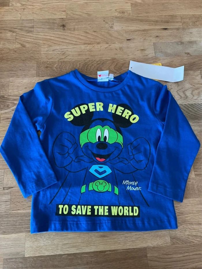 Tee shirt manche longue mickey disney