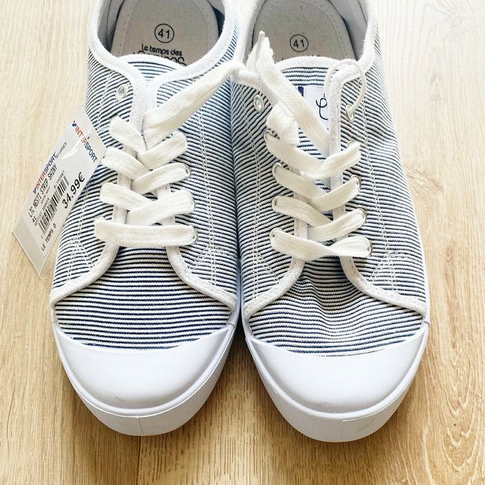 Le Temps des Cerises LTC Nesti Strip Shiny Sneakers Chaussures en toile Femme Exclusive (Taille 41) - photo numéro 3