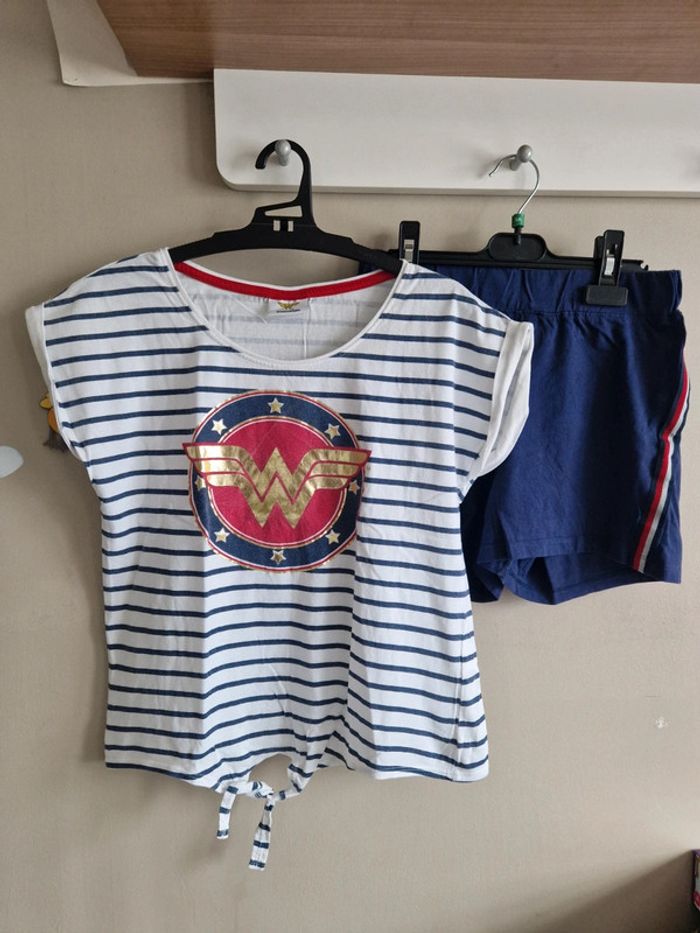 Pyjama été fille "Wonder woman"