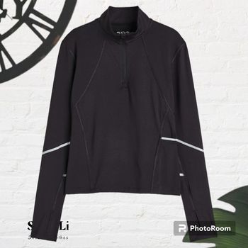 Top de sport noir zippé H&M DryMove Taille S