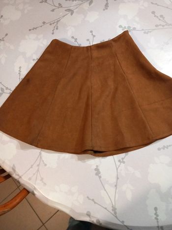 Jupe courte marron Jennifer  XS