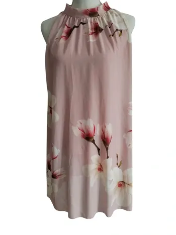 Robe fluide rose poudré à fleurs de magnolia - New Look 🎀