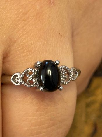 Bague réglable en laiton et en onyx noir – Force & Protection
