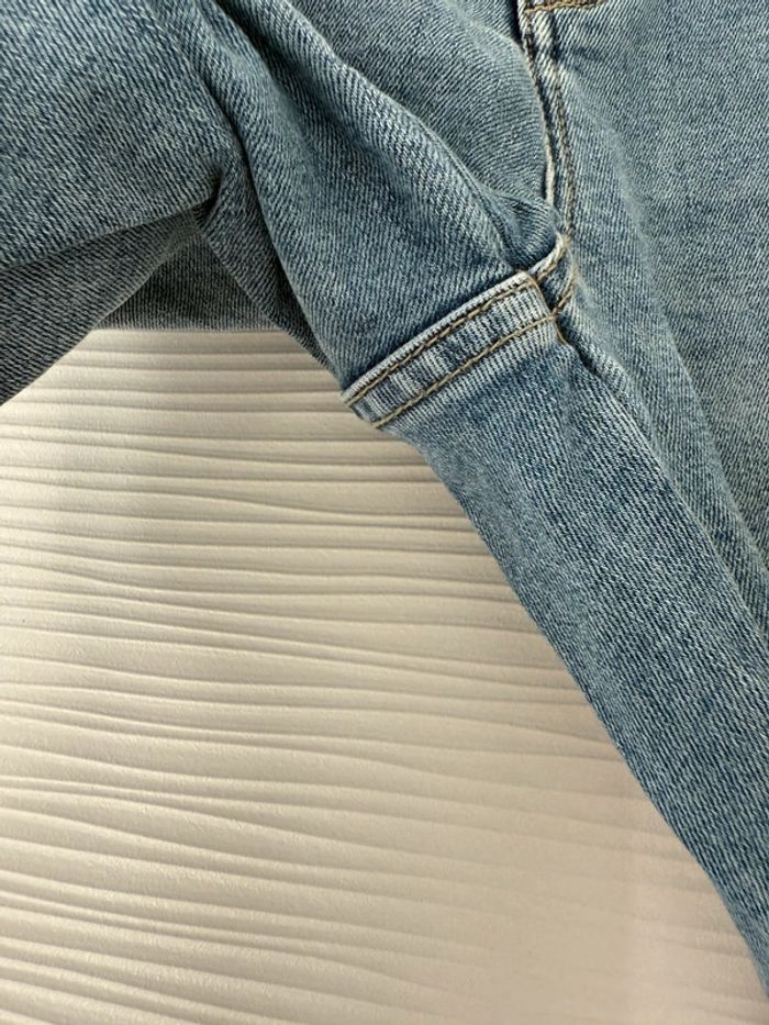 Jean slim skinny droit bleu clair brut uni basique simple - photo numéro 5