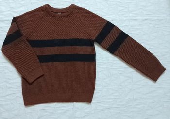 Kiabi pull chaud marron 8 ans