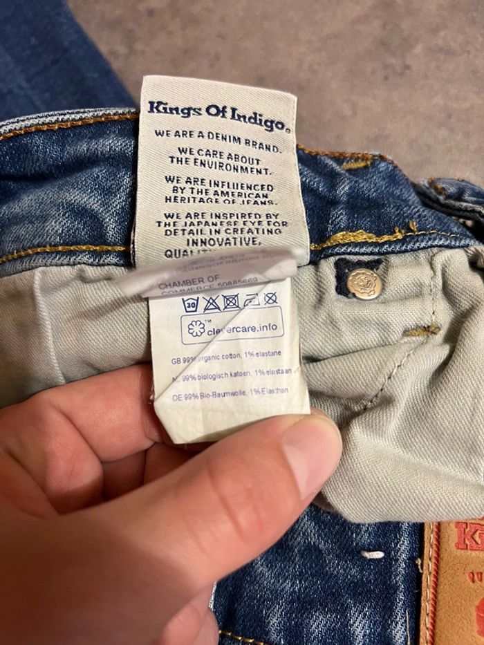 Jean Kings Of Indogo High rise slim w27 l30 // jean kings of indogo yama bleu - photo numéro 8