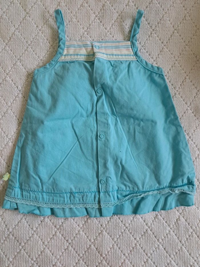 Lot robes été sans manches Sucre D'orge et Absorba fille 6 mois - photo numéro 8