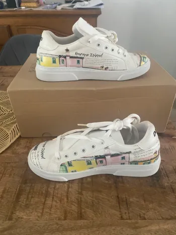DOGO Burano Island Baskets Femme Cuir Vegan taille 37