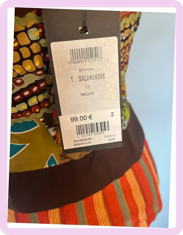 🌟 Débardeur Paul Brial – Taille 2 – Neuf avec étiquette – Motif marron, orange & vert 🌟 - photo numéro 5