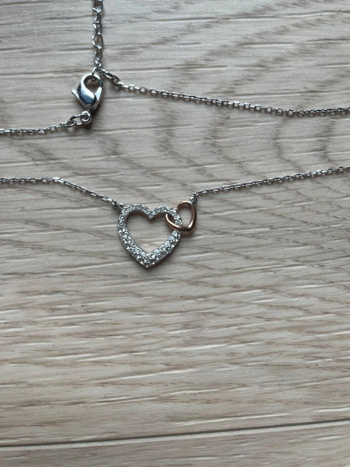 Collier double cœur - photo numéro 5