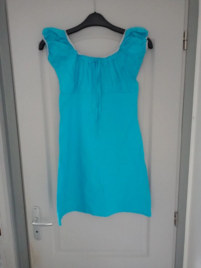Robe bleu turquoise