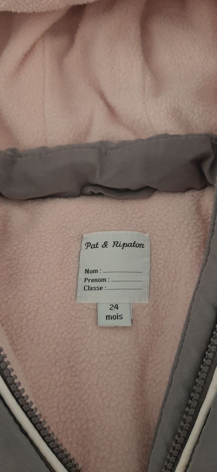 Manteau hiver gris 24mois - photo numéro 2