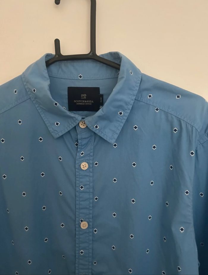 Chemise Homme Scotch & soda Taille S bleu - photo numéro 3