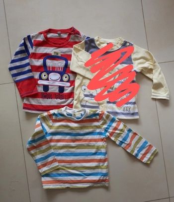 Lot de 2 tee-shirts manches longues