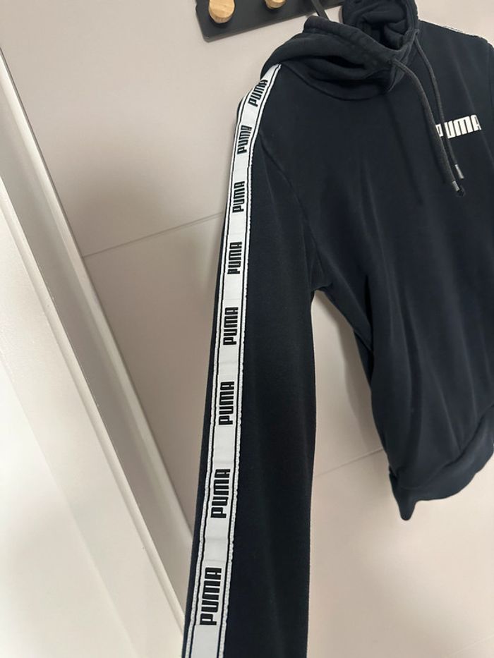 Sweat Puma noir à capuche – taille S (34/36) - photo numéro 2