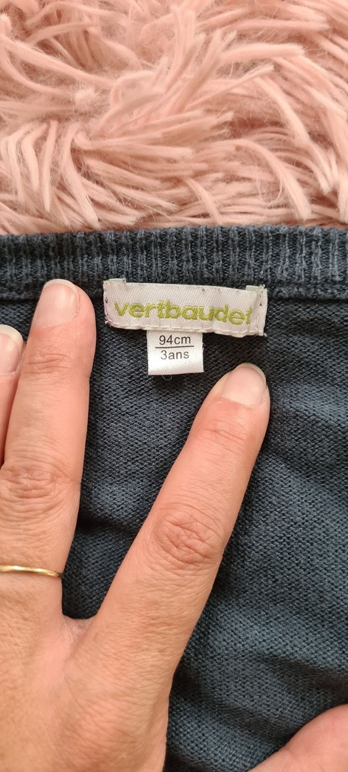 Gilet gris foncé 3 ans - photo numéro 3