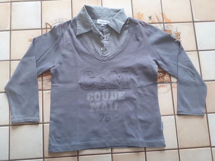 Sweet imitation chemise à carreaux gris