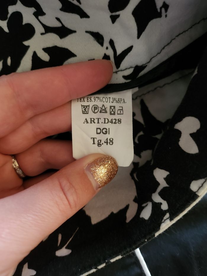 Sublime Jupe Crayon Noire et Blanche DonnaGi Taille 42 - photo numéro 5