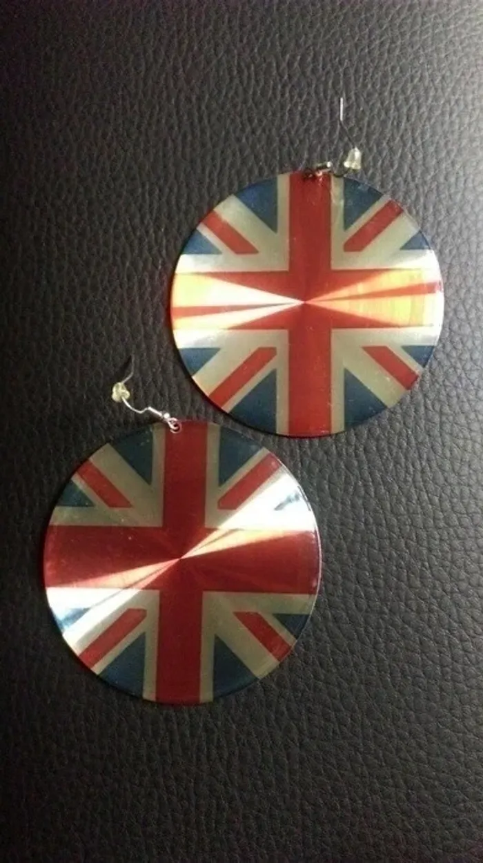 Boucles d'oreilles Union Jack 🇬🇧 - photo numéro 3