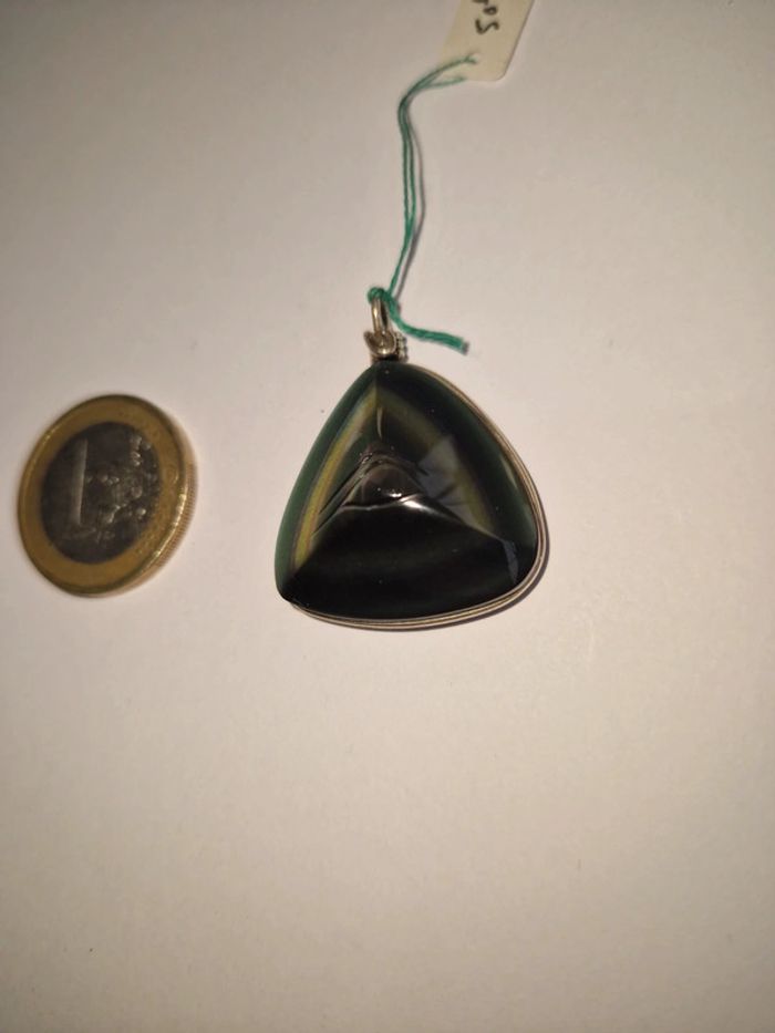 Pendentif obsidienne arc en ciel suprême oeil - photo numéro 6