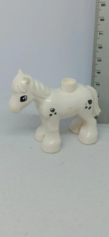 Poney blanc lego duplo